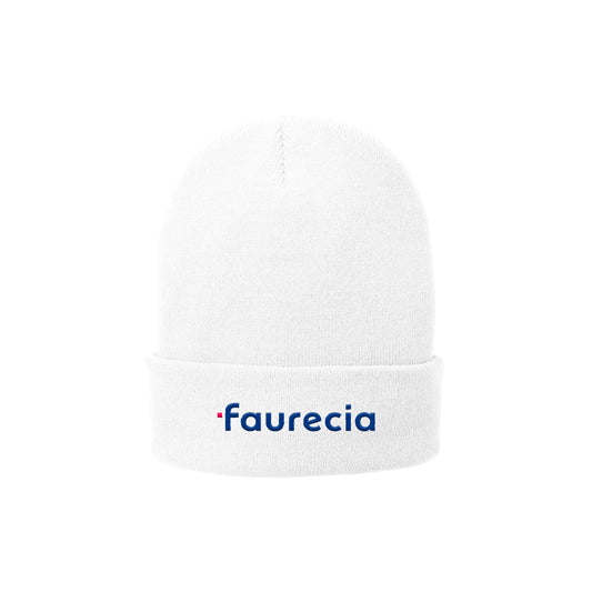 Faurecia | Fleece-Lined Knit Cap (White)